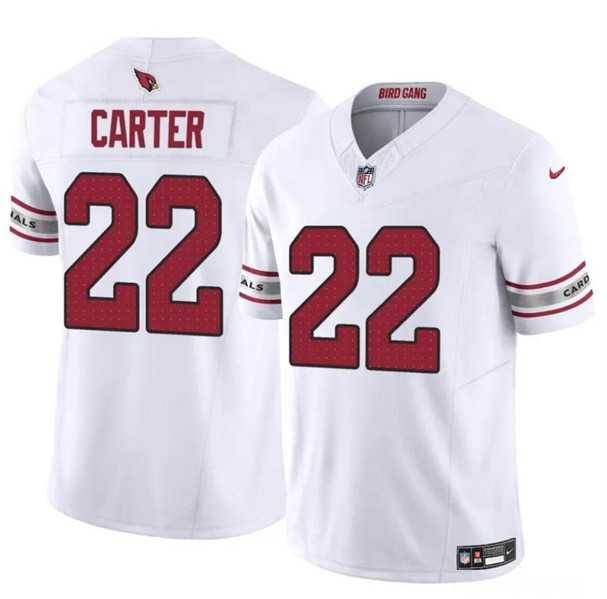 Men & Women & Youth Arizona Cardinals #22 Michael Carter White 2023 F.U.S.E. Vapor Untouchable Limited Football Stitched Jersey,We sell and wholesale Men & Women & Youth Arizona Cardinals #22 Michael Carter White 2023 F.U.S.E. Vapor Untouchable Limited Football Stitched Jersey on line form chian!